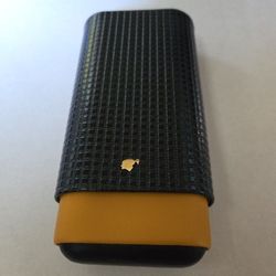 Leather & Wood Cigar Case 