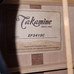 Takamine EF341SC Black 6 String Guitar