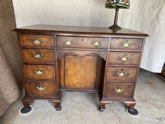 Antique English mahogany desk