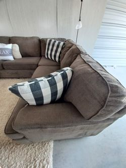 Free Delivery Huge Ashley Furniture Loric 3 piece Sectional Sofa for Sale in Cypress TX OfferUp