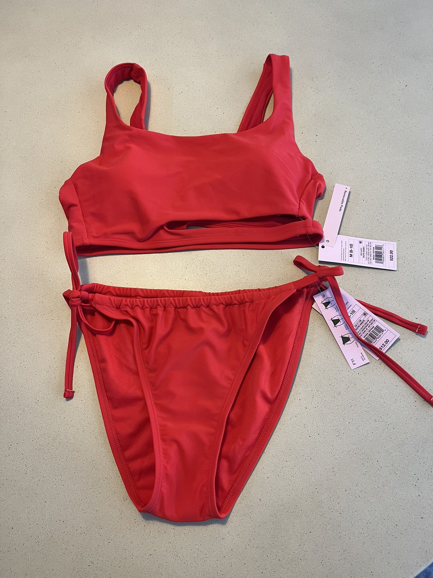 New Red 2-Piece Bikini Set - NWT