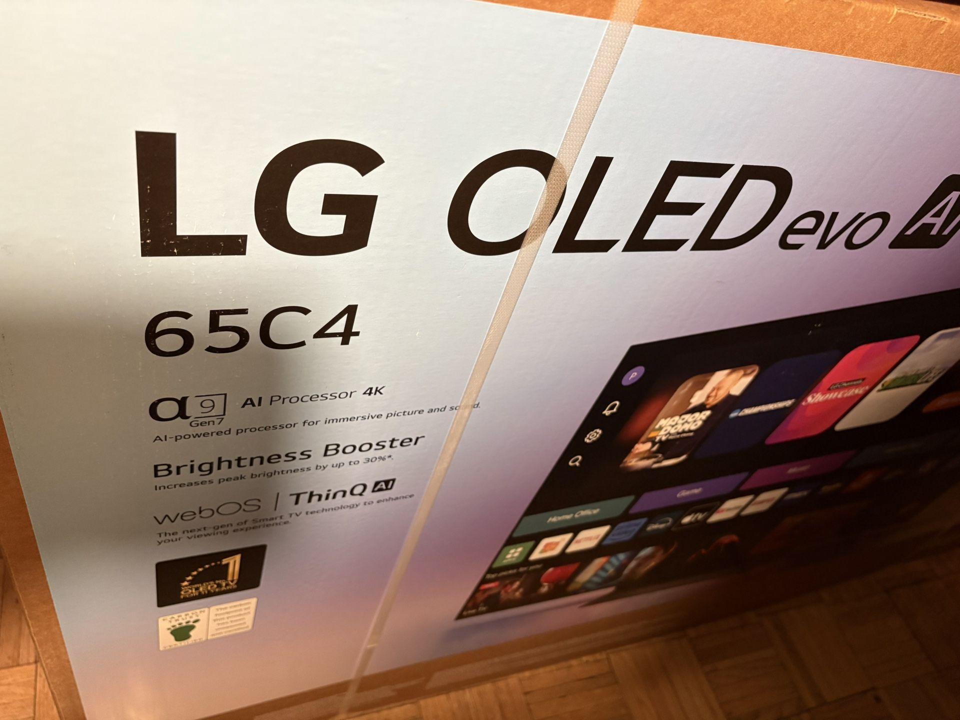 LG 65” C4 OLED TV 4K Brand New
