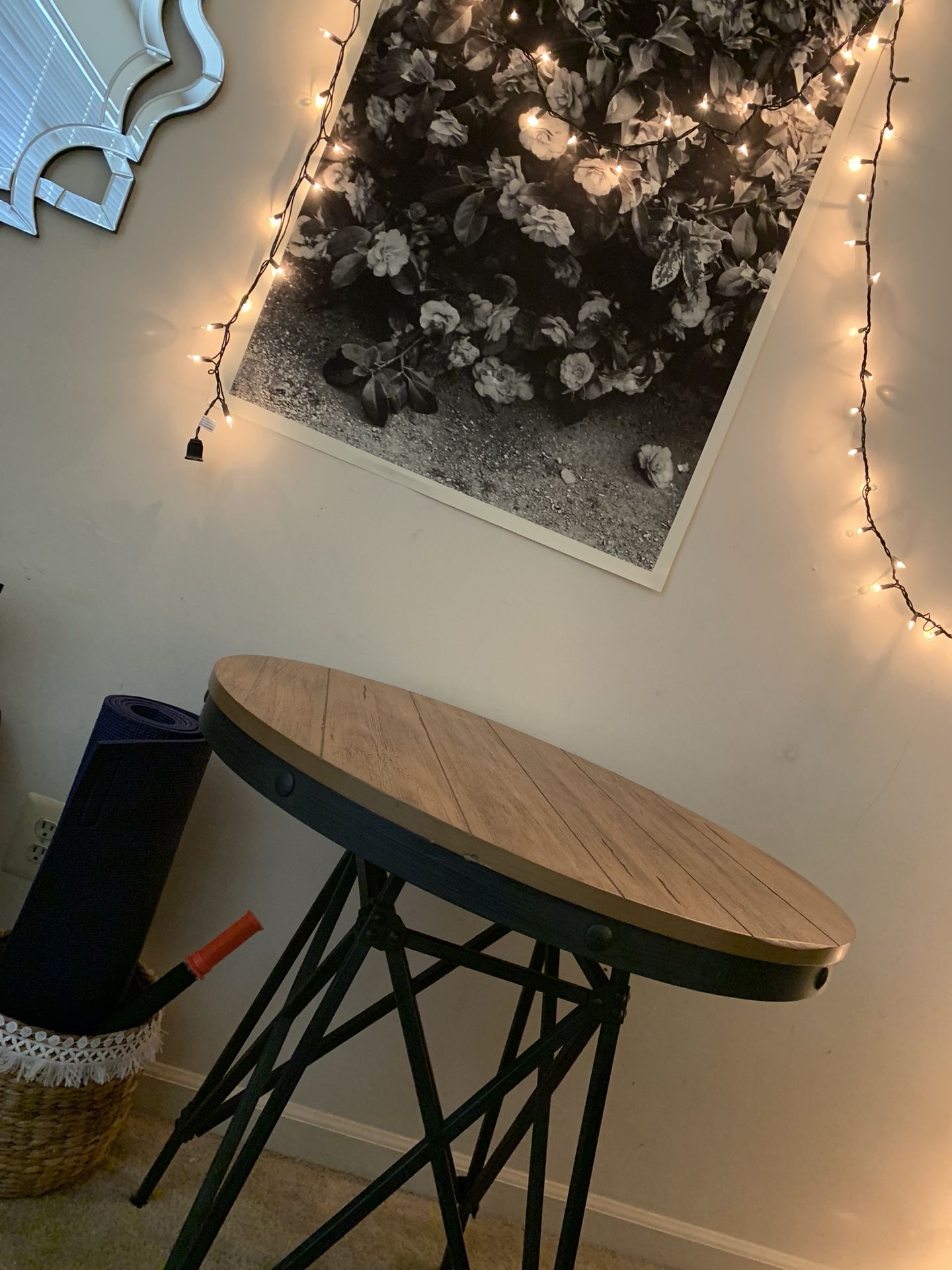 Industrial small space dining table