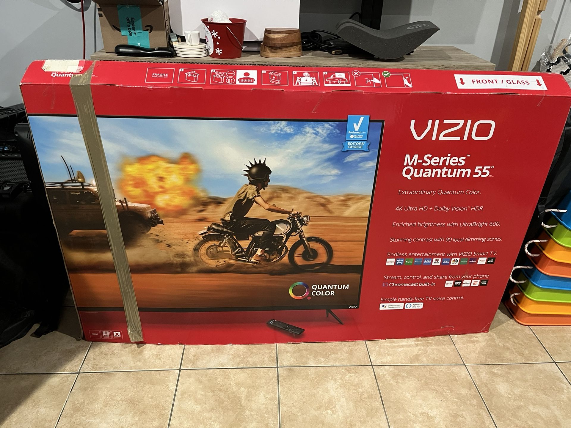 Vizio M Series For Parts. Black Screen But Backlit.