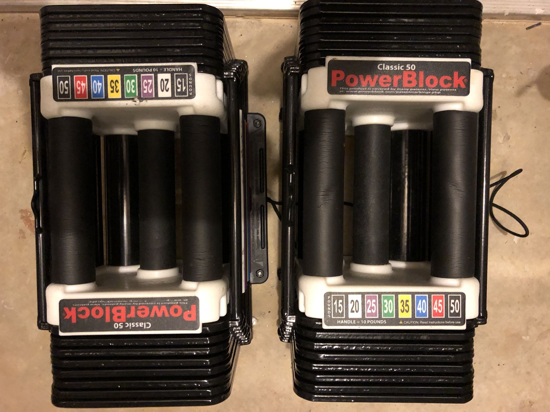 PowerBlock weights - set of 2
