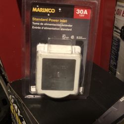 Marinco 30a Plastic Shore Power Inlet