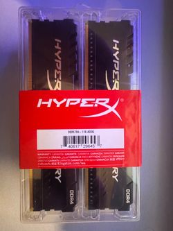 NEW SEALED HyperX Fury 64GB (4×16GB) DDR4-3000 CL15 XMP Gaming RAM