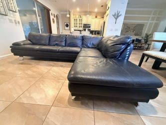 Modern Italian Leather Sectional Sofa