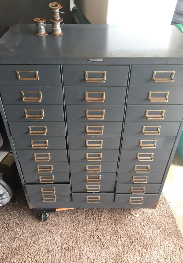 steelmaster vintage 30 drawer metal cabinet for Sale in Port St. Lucie