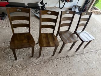 Wooden chairs