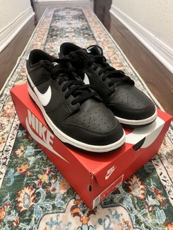 Nike Dunk Low Black/white Size 13