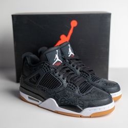 Nike Air Jordan 4 Retro Rare Air Black Laser Men’s Size 9 – Brand New w/ Box