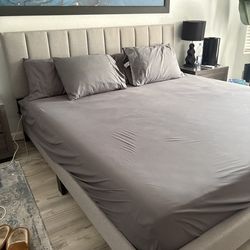 King Bed - Mattress and Frame