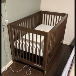 Gently used Babyletto Lolly 4-in-1 Convertible Crib w/ Mattress