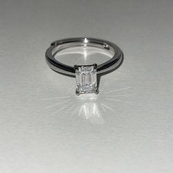 1ct Emerald Cut Moissanite Women’s Ring