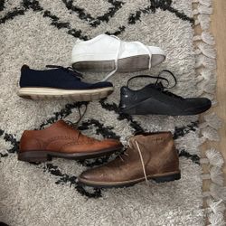 Assorted Men’s Shoes (Cole Haan, Nike, Banana Republic) Size 9