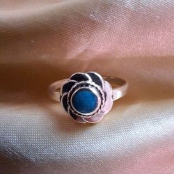 Turquoise sterling 925 silver ring size 7.5