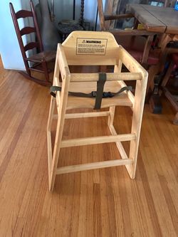 Wooden Baby High Chair