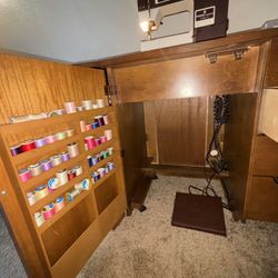 Antique Sewing Machine Cabinet