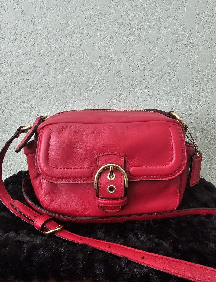 COACH Campbell Leather Cross Body Bag