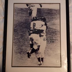 Don Larsen Hugging Yogi Berra World Series 1956 (sighed)