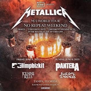 METALLICA TICKETS