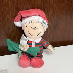 Peanuts Musical Linus Festive Plush Toy