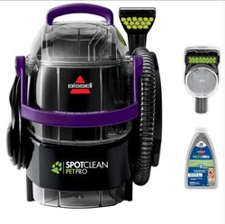 BISSELL SpotClean Pet Pro Portable Carpet Cleaner – Model 2458