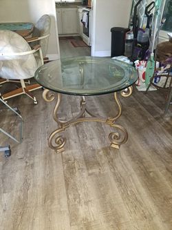 Glass Side Table