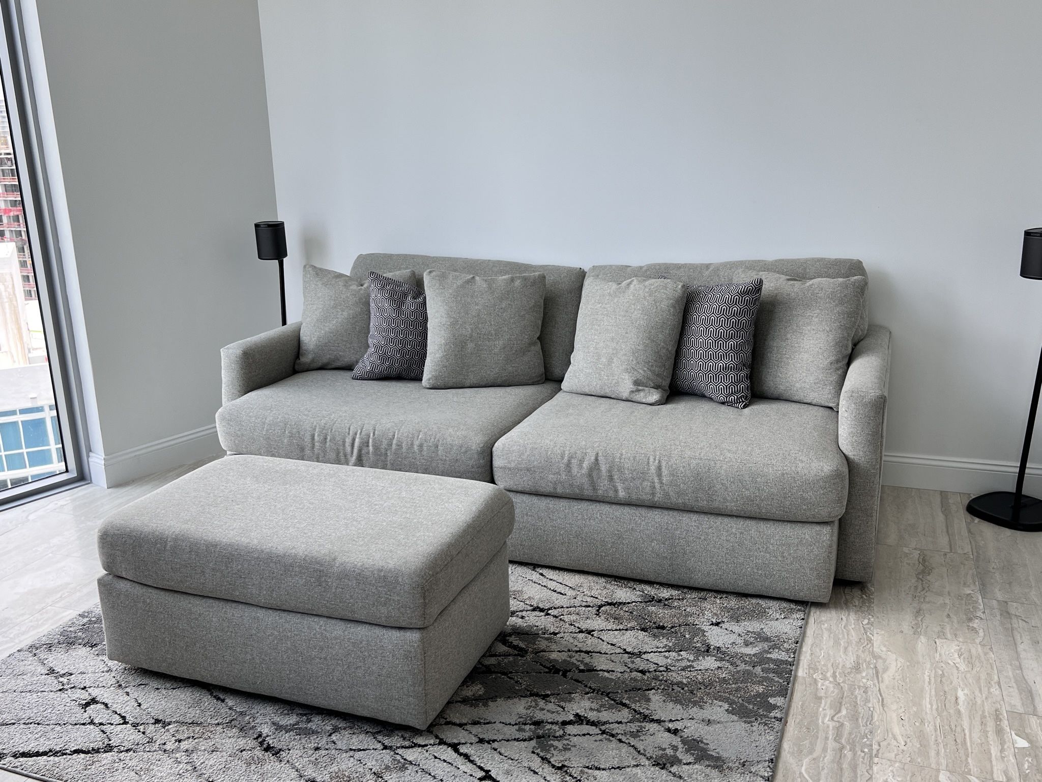 Like New Sofa And Ottoman