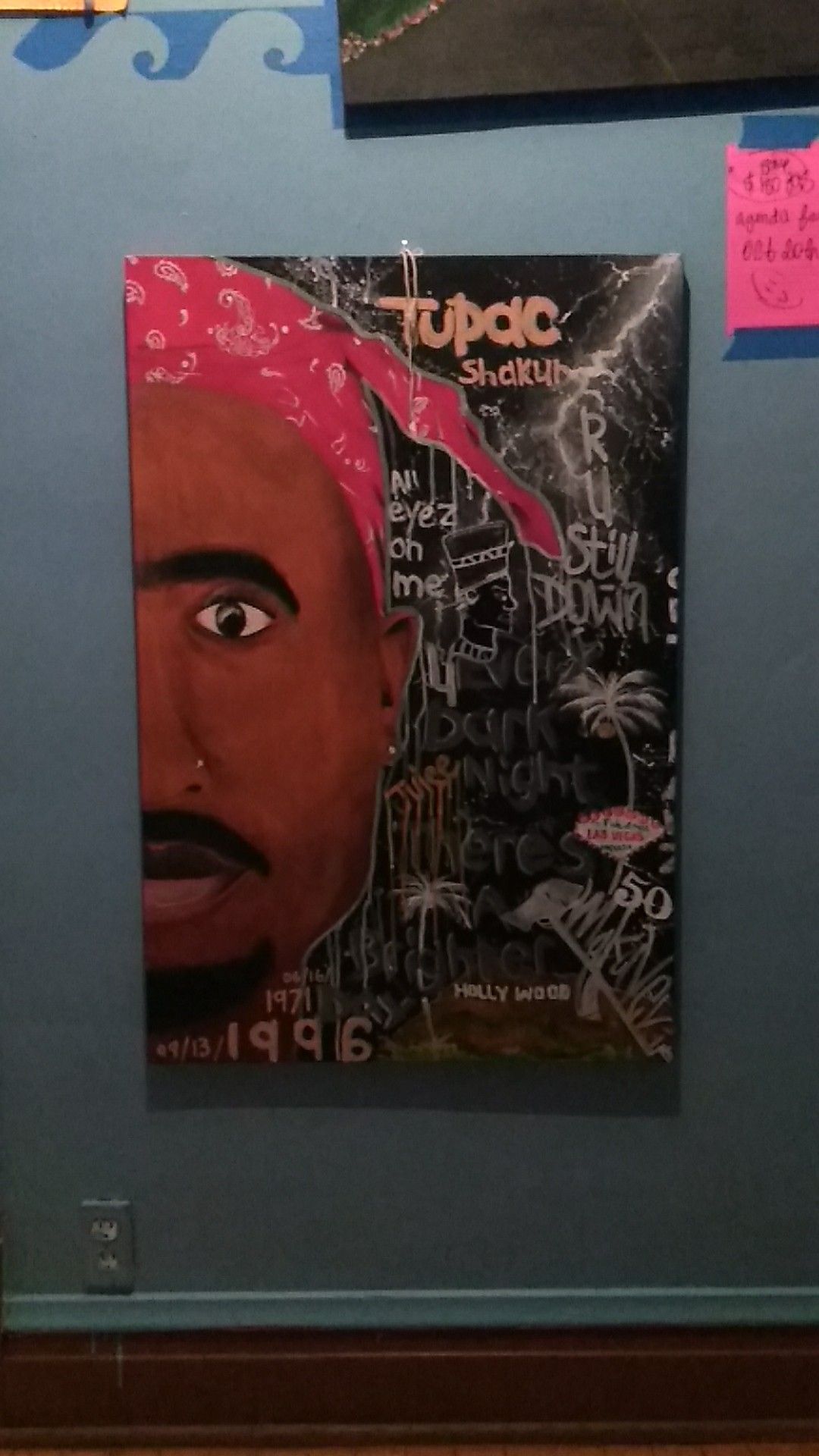 Original Tupac painting canvas
