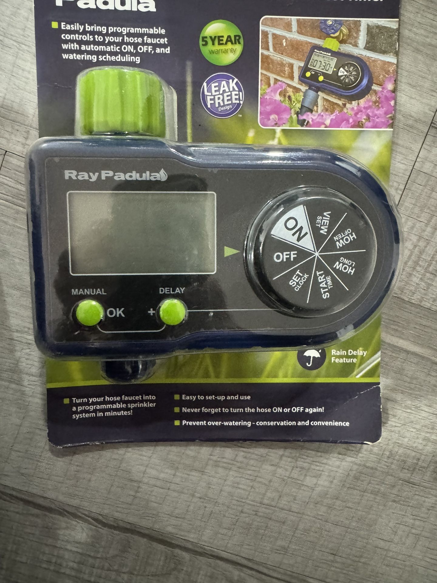 Electronic Sprinkler Timer: Digital Display, Leakproof, Weatherproof