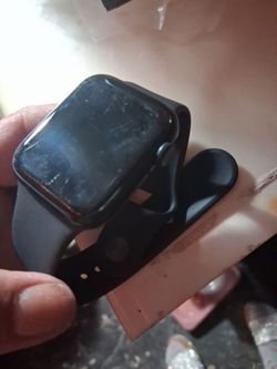 Apple Watch with Black Sport Band