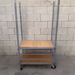 Racks-Rolling Cart -Material Rack With Wheels