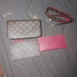 lv pochette félicie Great Condition Brown 