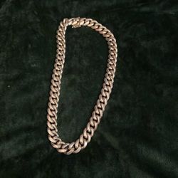 Solid Silver Chain 14 MM Thick 20 Inches Long