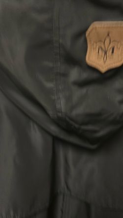MACKAGE jacket with hood black with silver luxury item worn once M/M 390$ or best offer pk up Everett Mall way