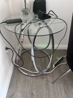 Glass Side Table