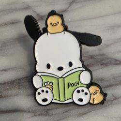 Sanrio Pochacco Reading a Book enamel pin #kawaii