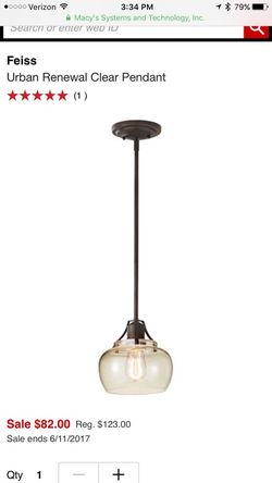 Pendant light