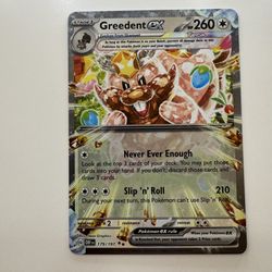 Pokemon Greedent ex 179/197 Obsidian Flames