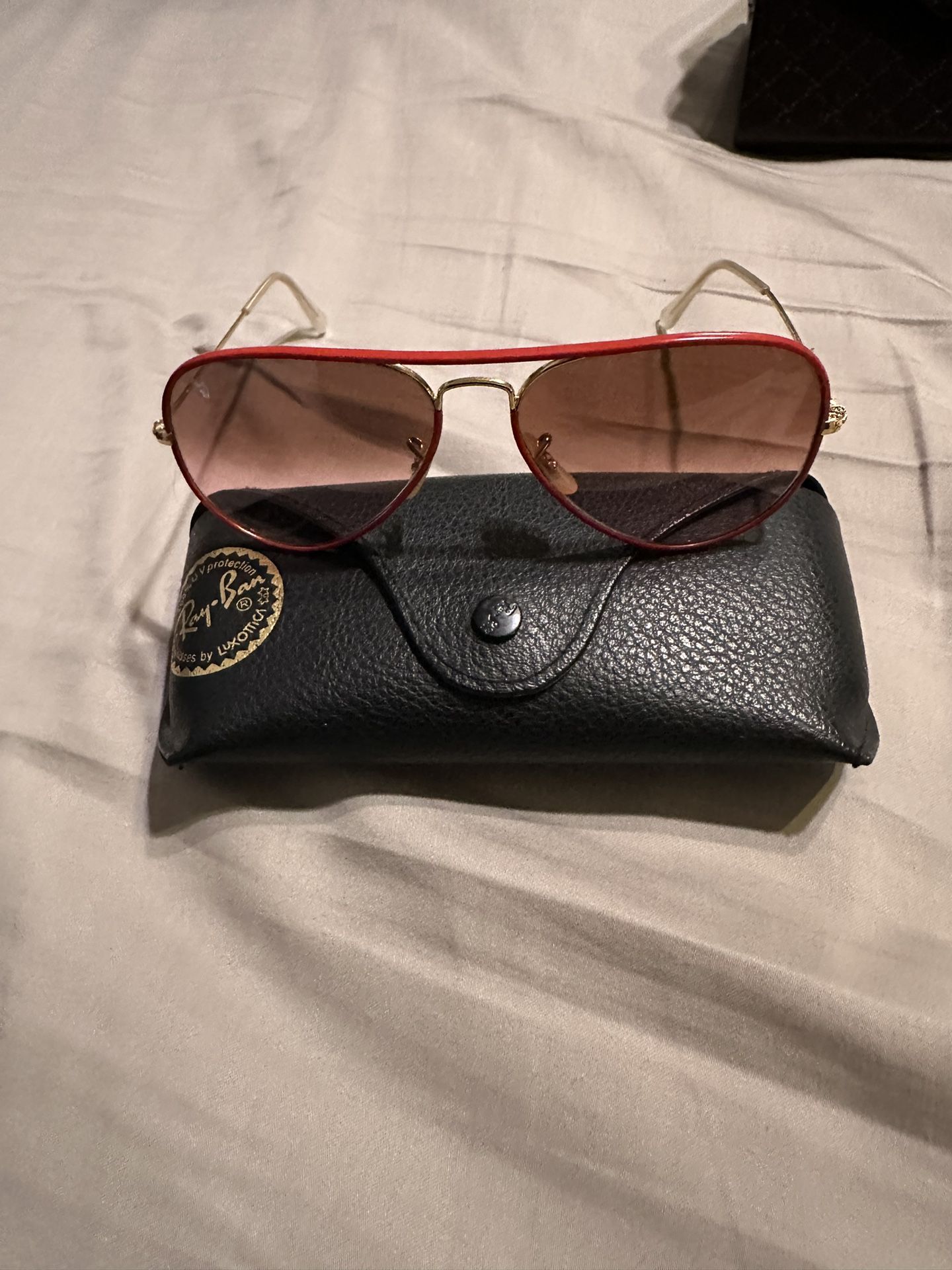 Ray Ban Full Color Aviator Matte Red Arista 