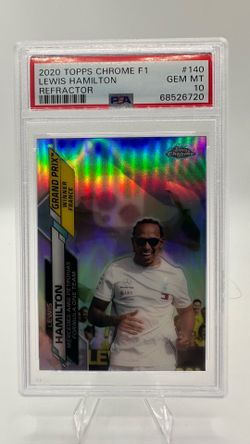 2020 Topps Chrome F1 Lewis Hamilton Refractor #140 PSA 10