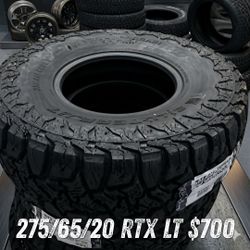 New tires pegasus RTX LT  275//65//18.$700