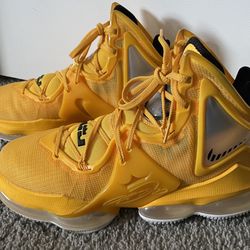 Nike Men’s Lebron 19  Yellow Shoes  (Size 10)