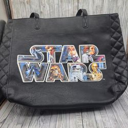 Star wars tote by Loungefly quilted faux leather bag.
