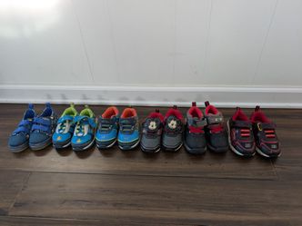 6 pairs of Disney boy shoes, size 6t
