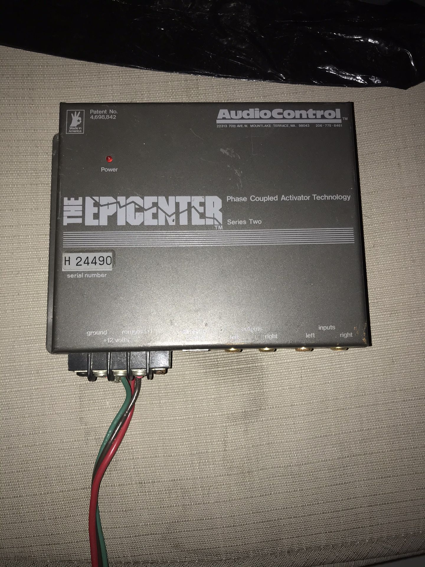 The Epicenter audio control