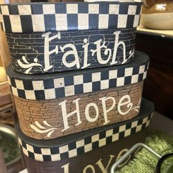 Set of 3 Decor Storage Boxes
