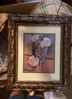 WHITE ROSES PAINTING